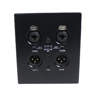 DANTE Pannello da incasso 2x2 Dante/Analogico Analogico/Dante